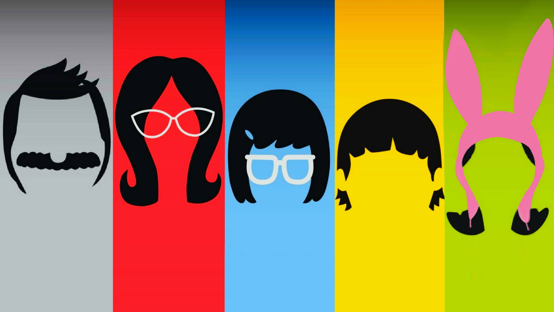 Bobs Burgers Colorful Stripes Background