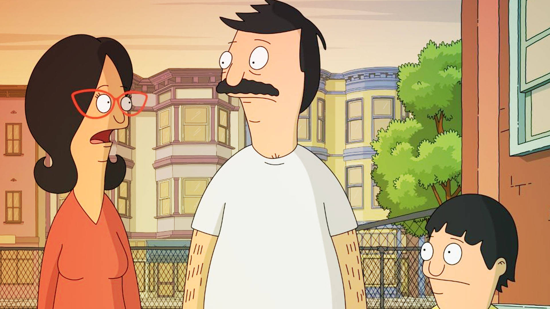 Bobs Burgers Linda, Bob, And Gene Background