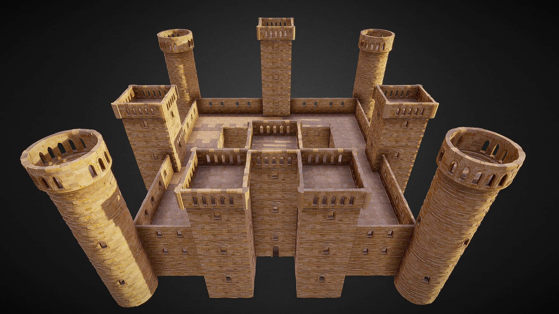 Bodiam Castle Model Overview