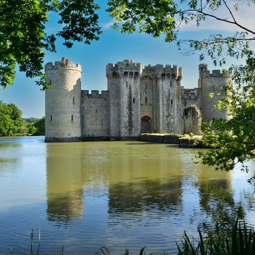Bodiam Castle Serene Moat Reflection