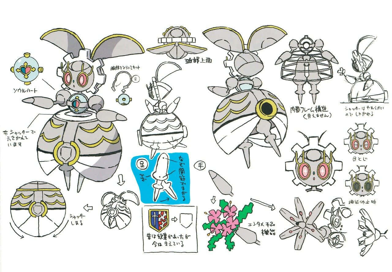 Body Parts Of Magearna Background