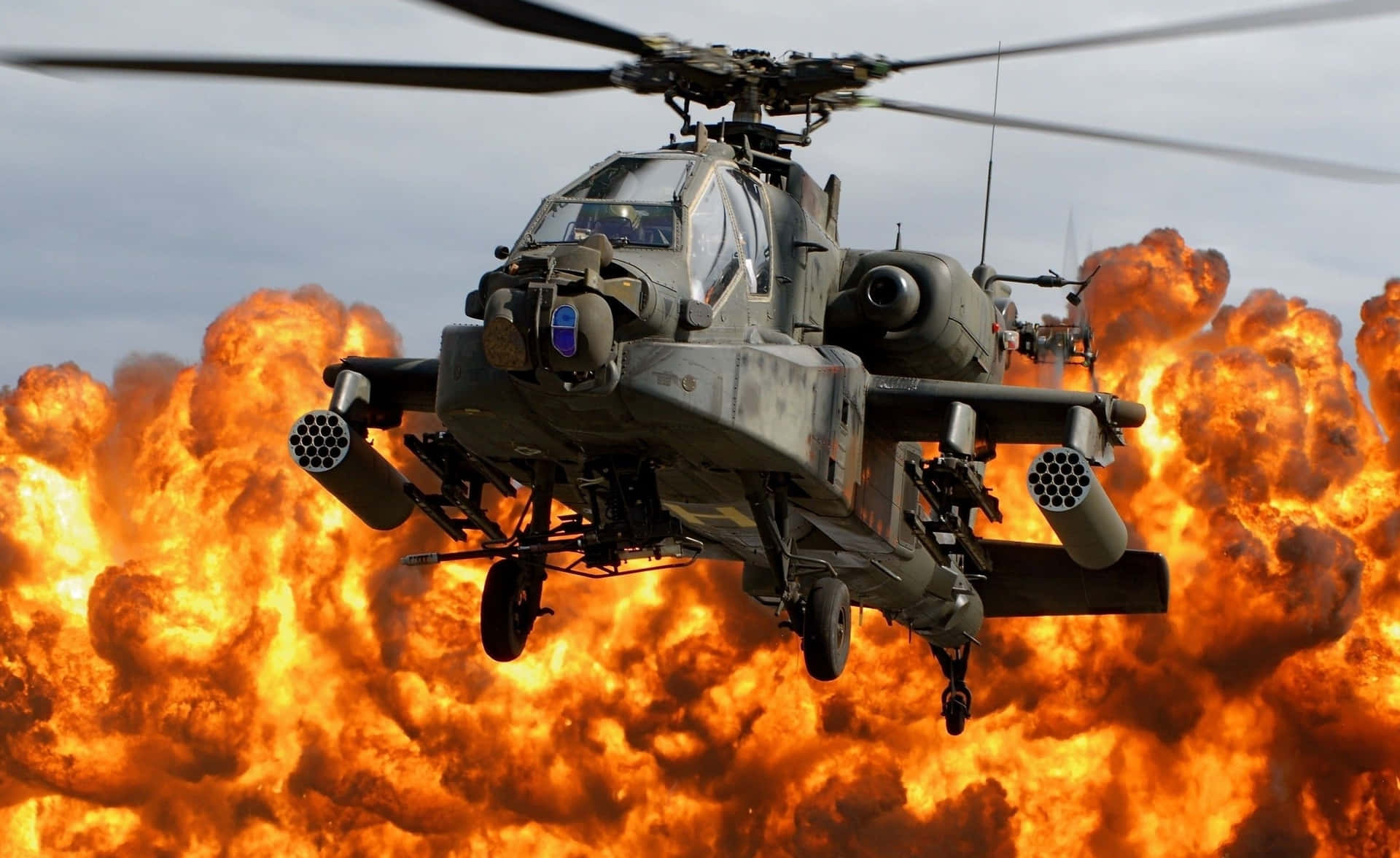Boeing Ah-64 Apache Cool Helicopter