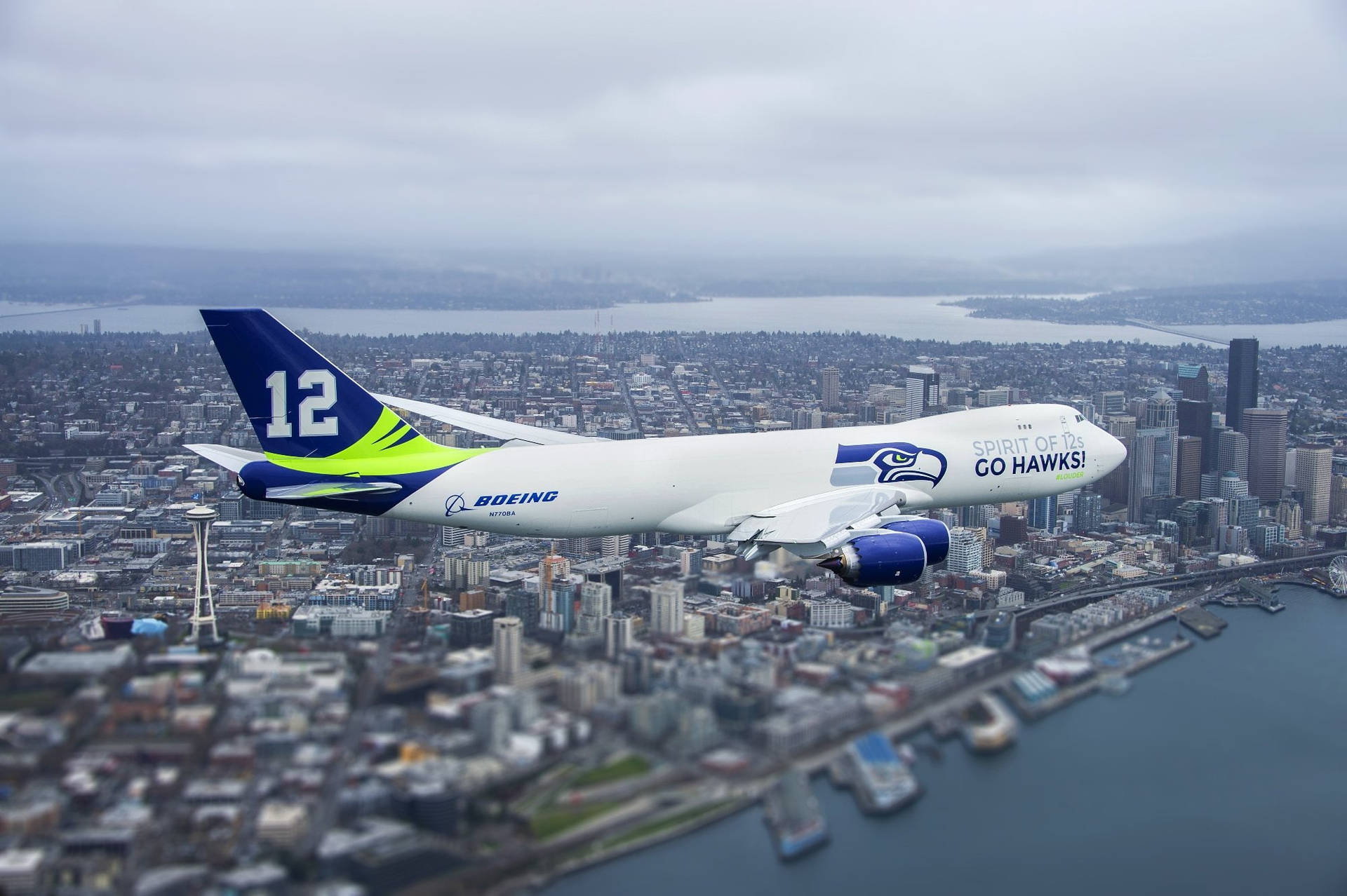 Boeing Seattle Seahawks 747 Background