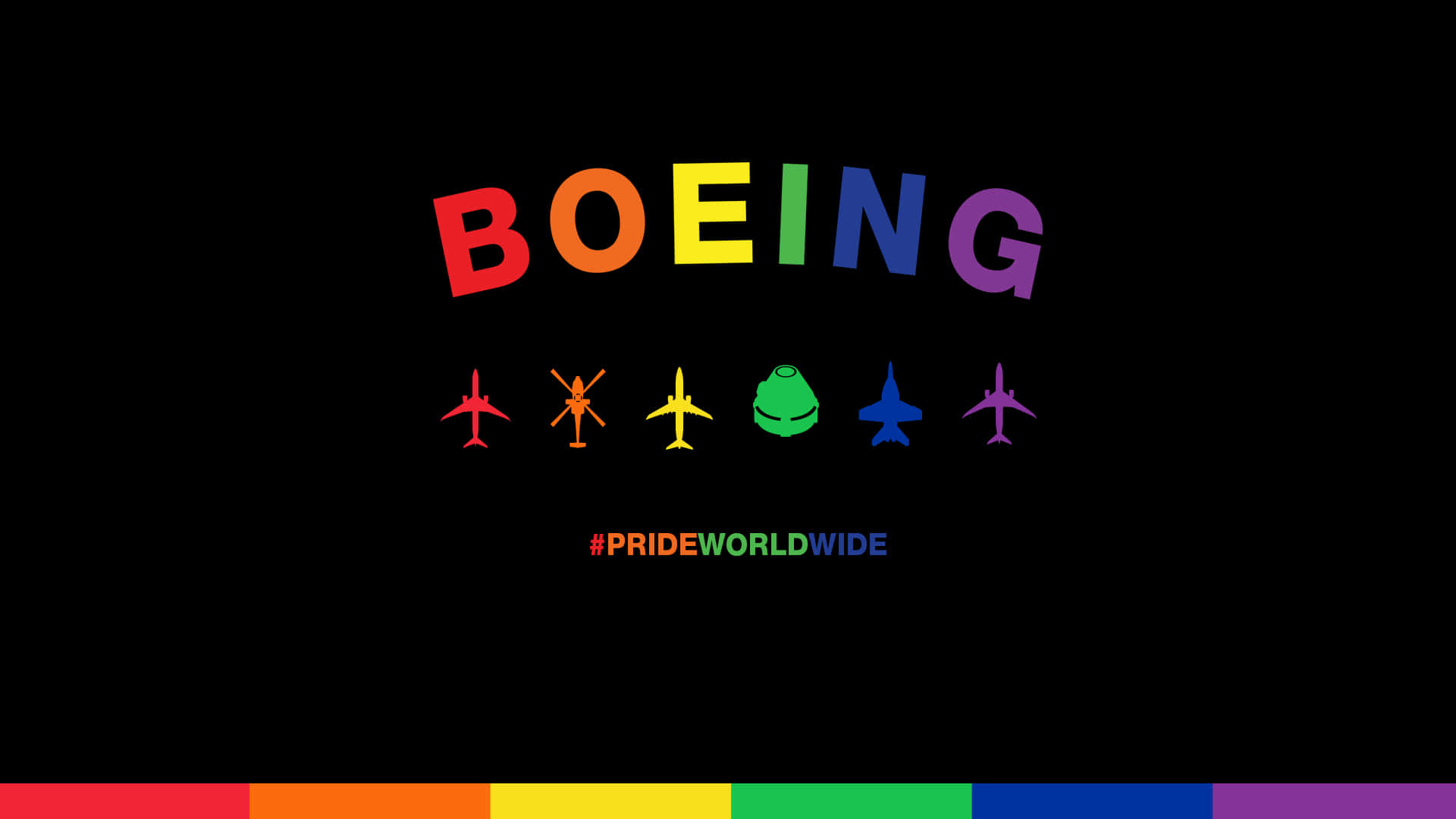 Boeing World Tour Pride Desktop Background