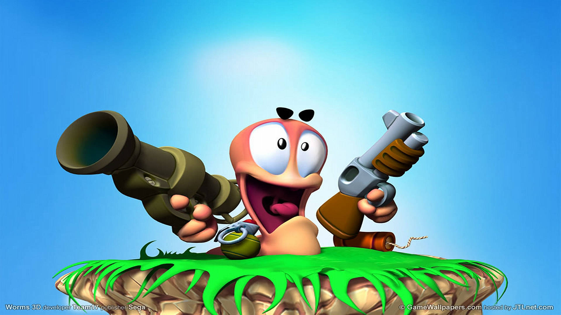 Boggy B Worm In Worms 3 Background