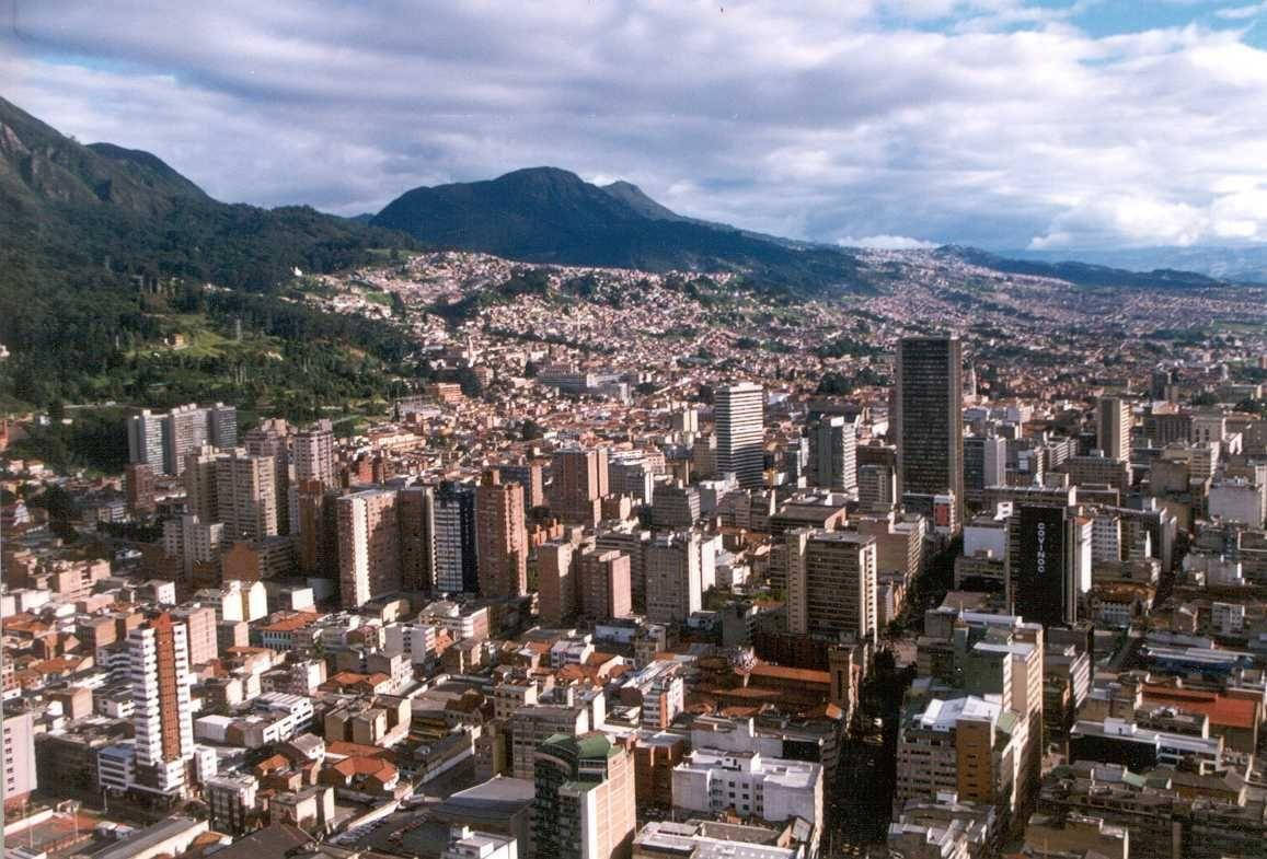 Bogota City In High Scenery Background
