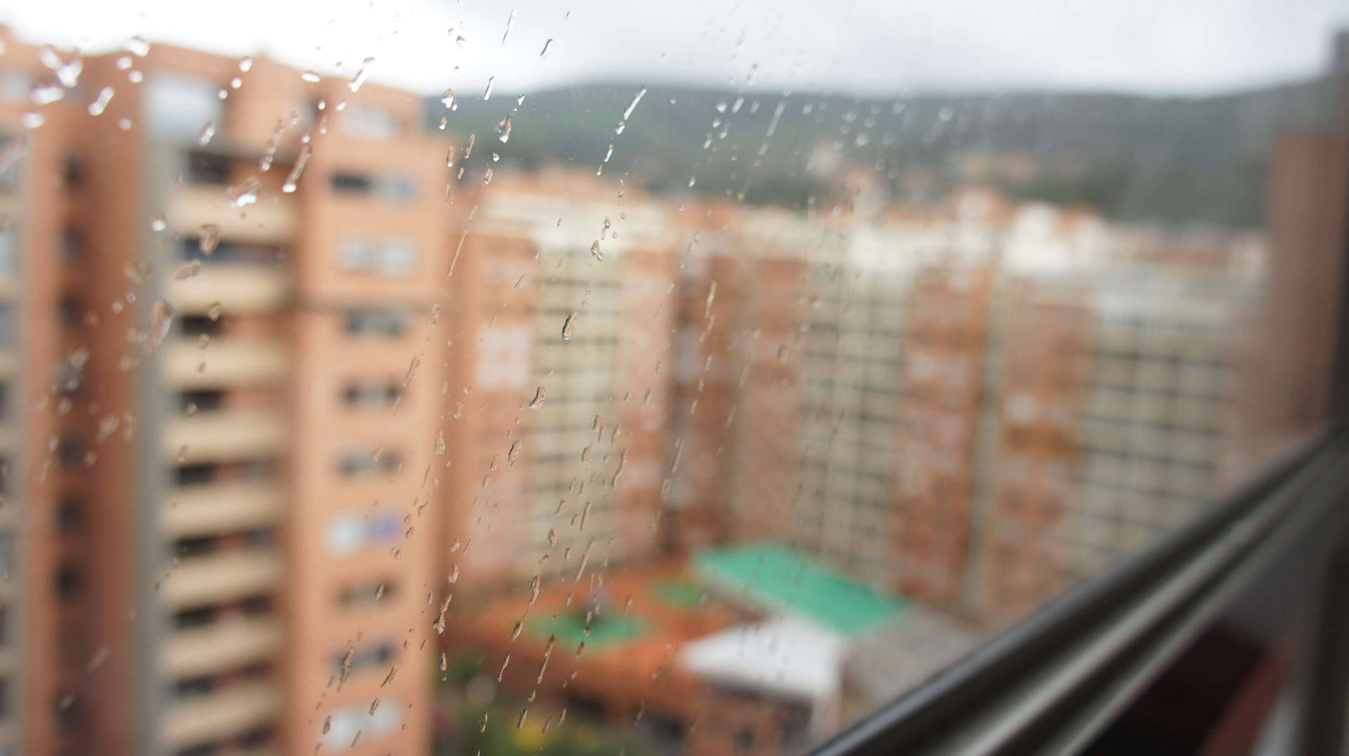 Bogota In A Blurred View Background