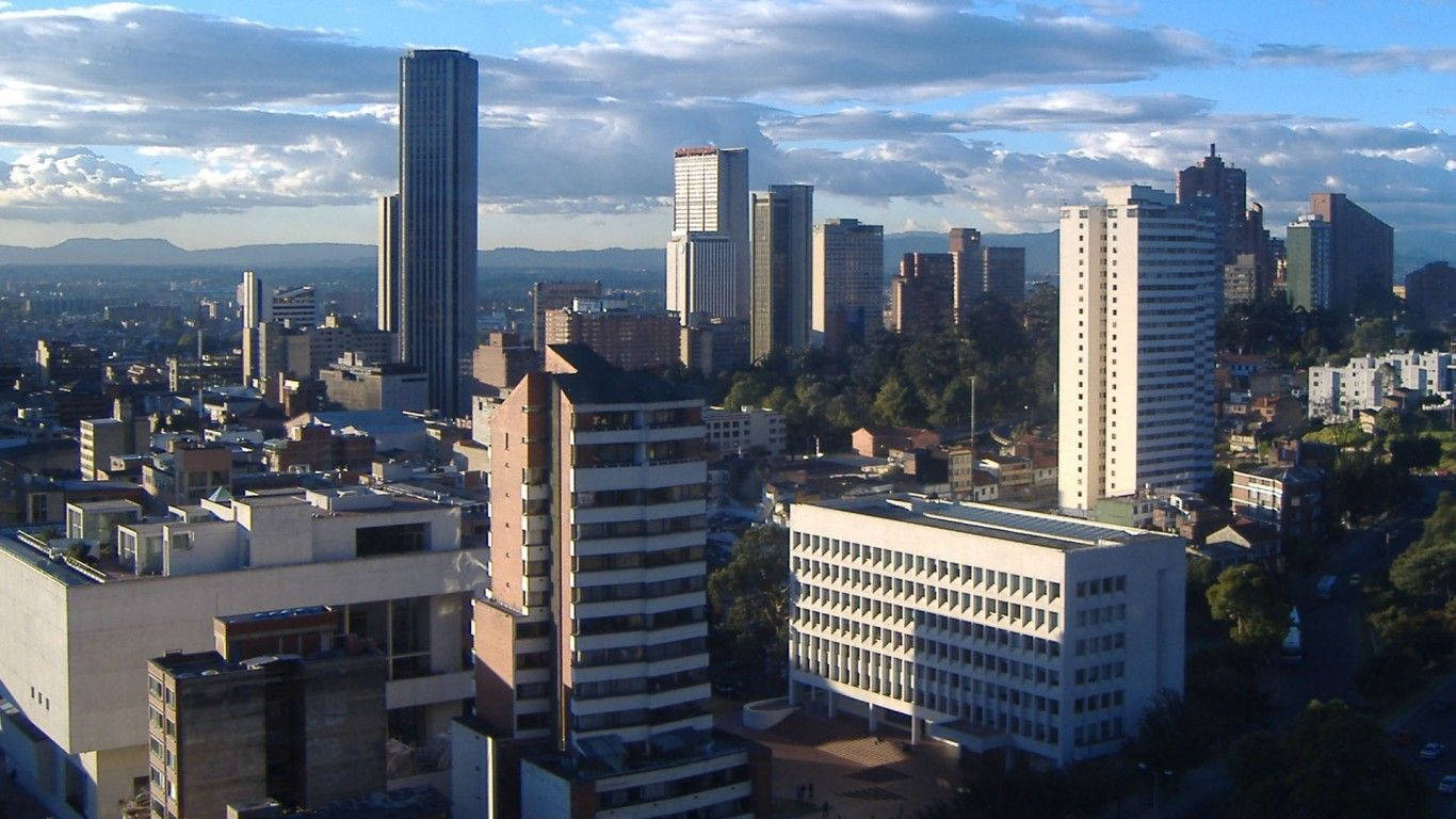 Bogota On A Bright Day Background