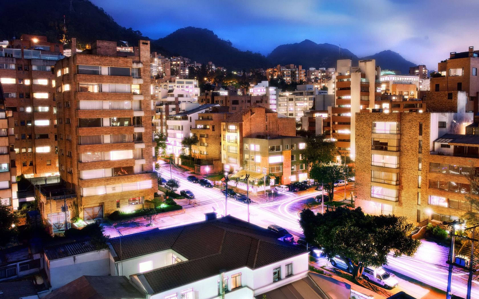 Bogota With Blue Sky Scenery Background