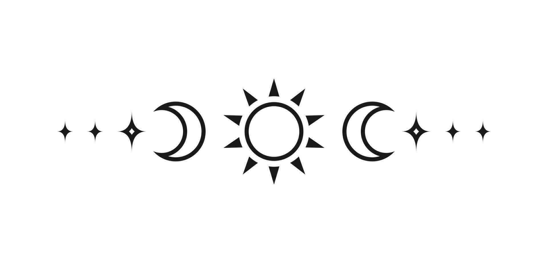 Bohemian Sun Moon Stars Sequence Background