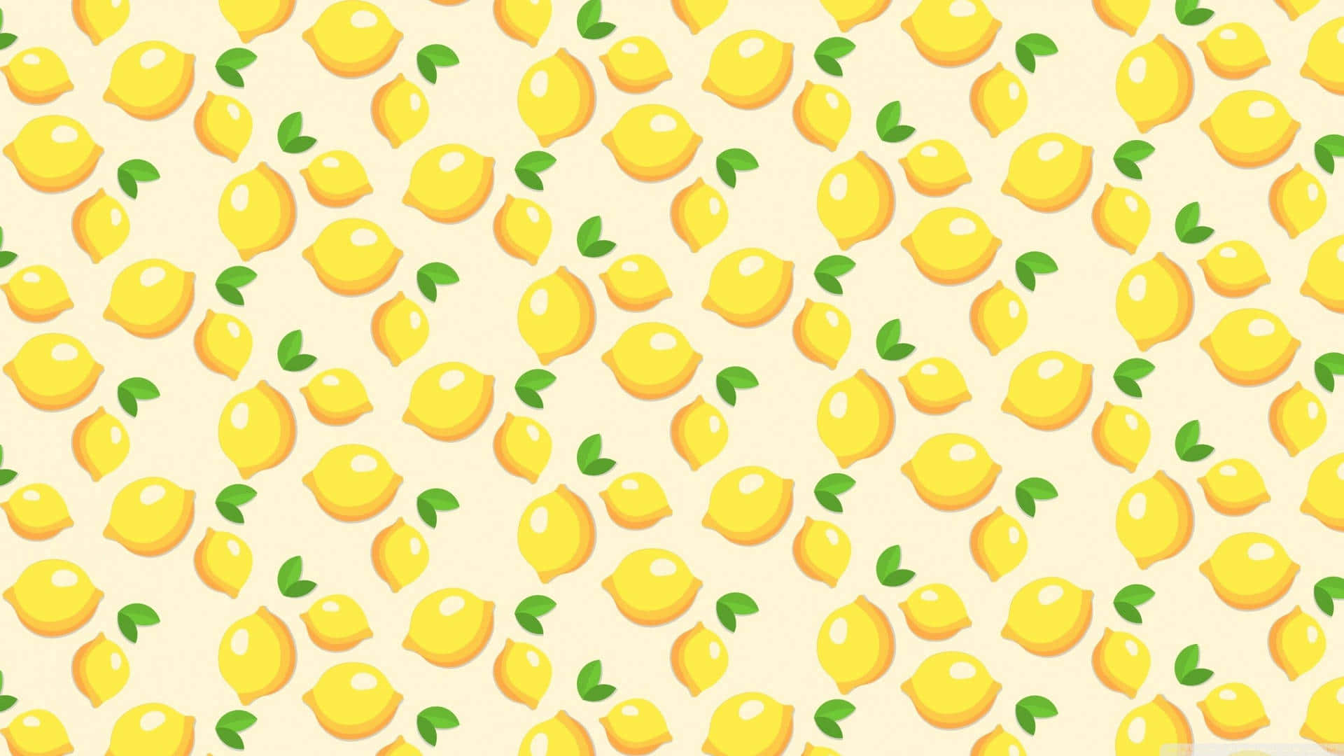 Boho Lemon Pattern Yellow Canvas Laptop Background