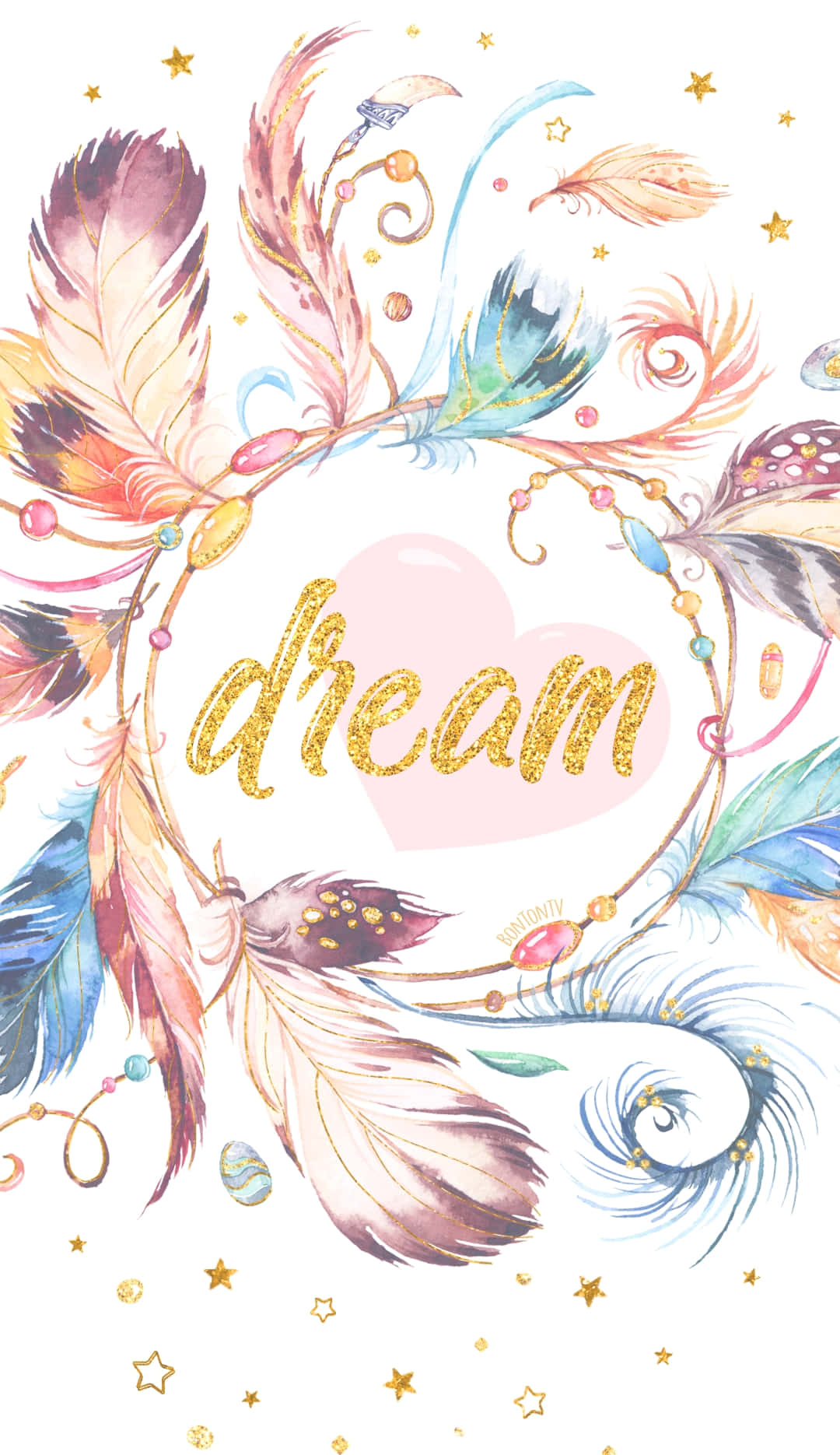 Boho Pastel Dreamscape Background
