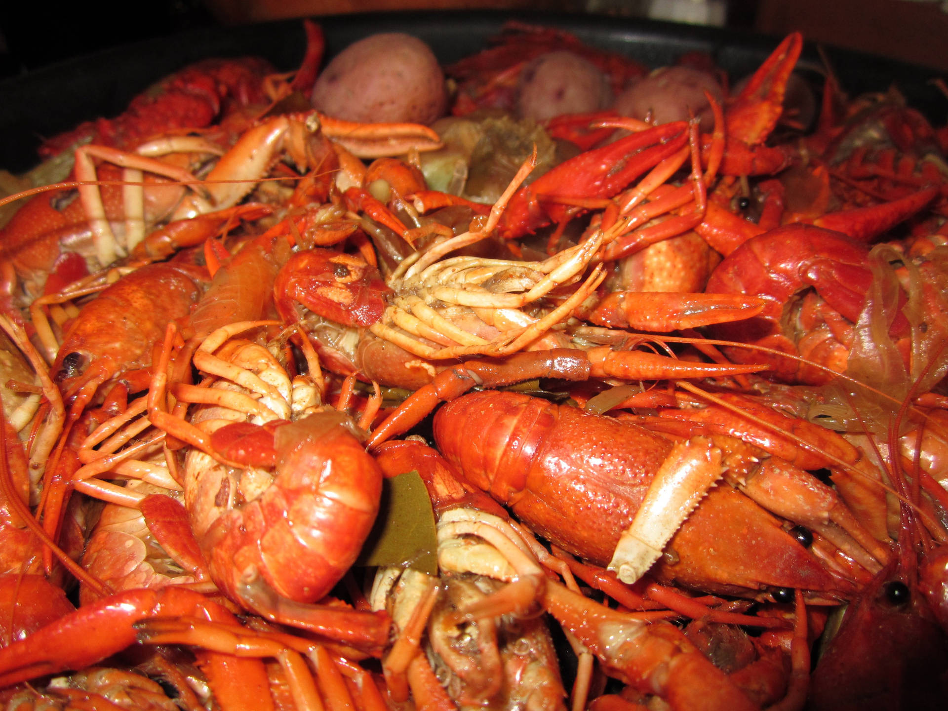 Boiled Shrimp And Crayfish Dish