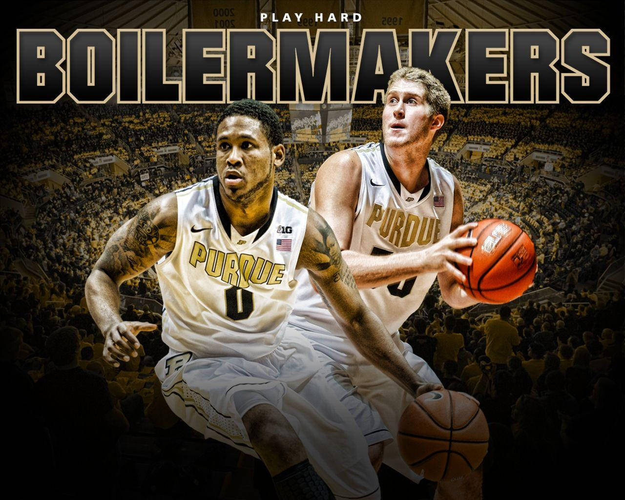 Boilermakers Basketball Poster Purdue University Background