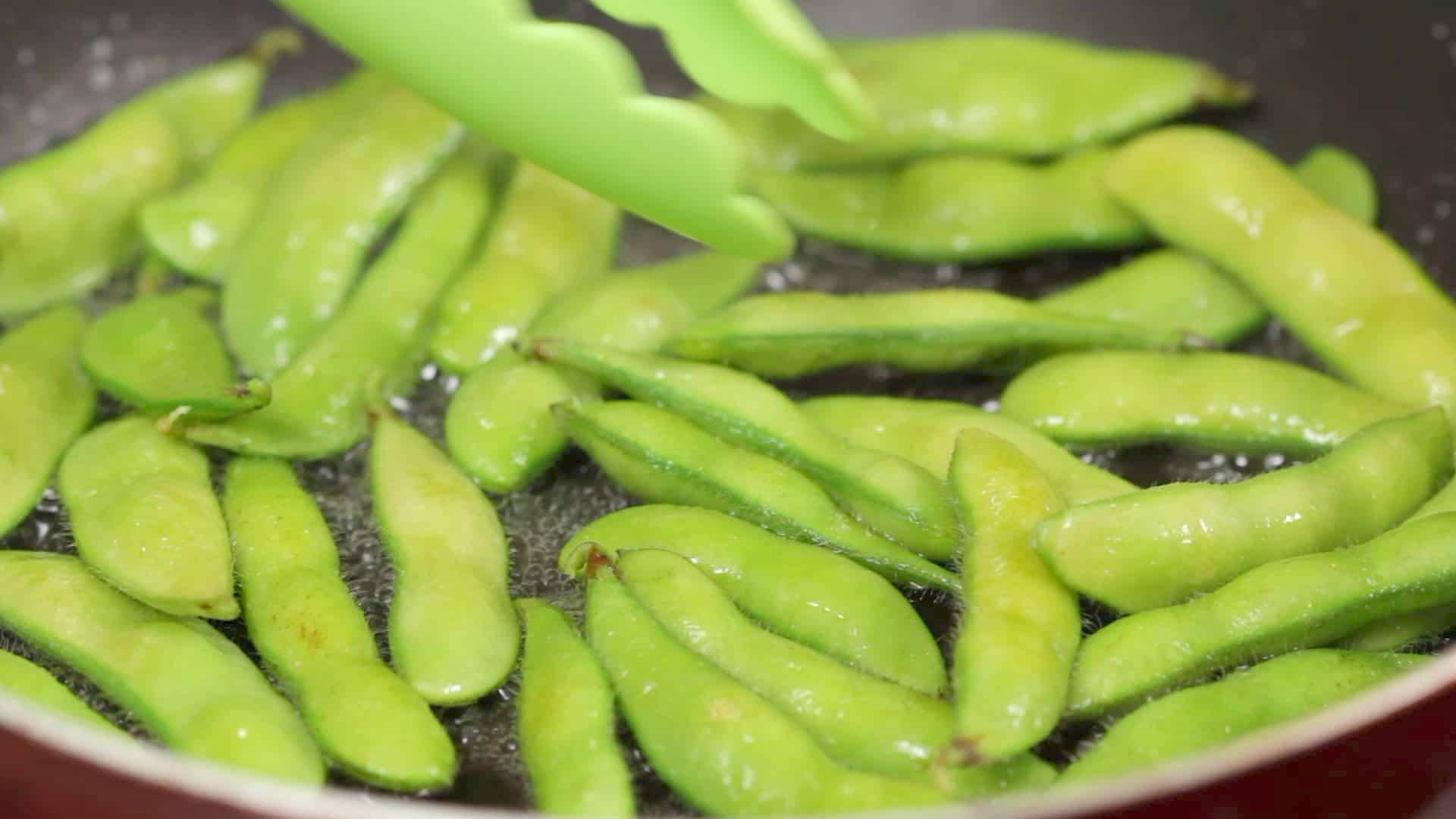 Boiling Of Edamame Beans