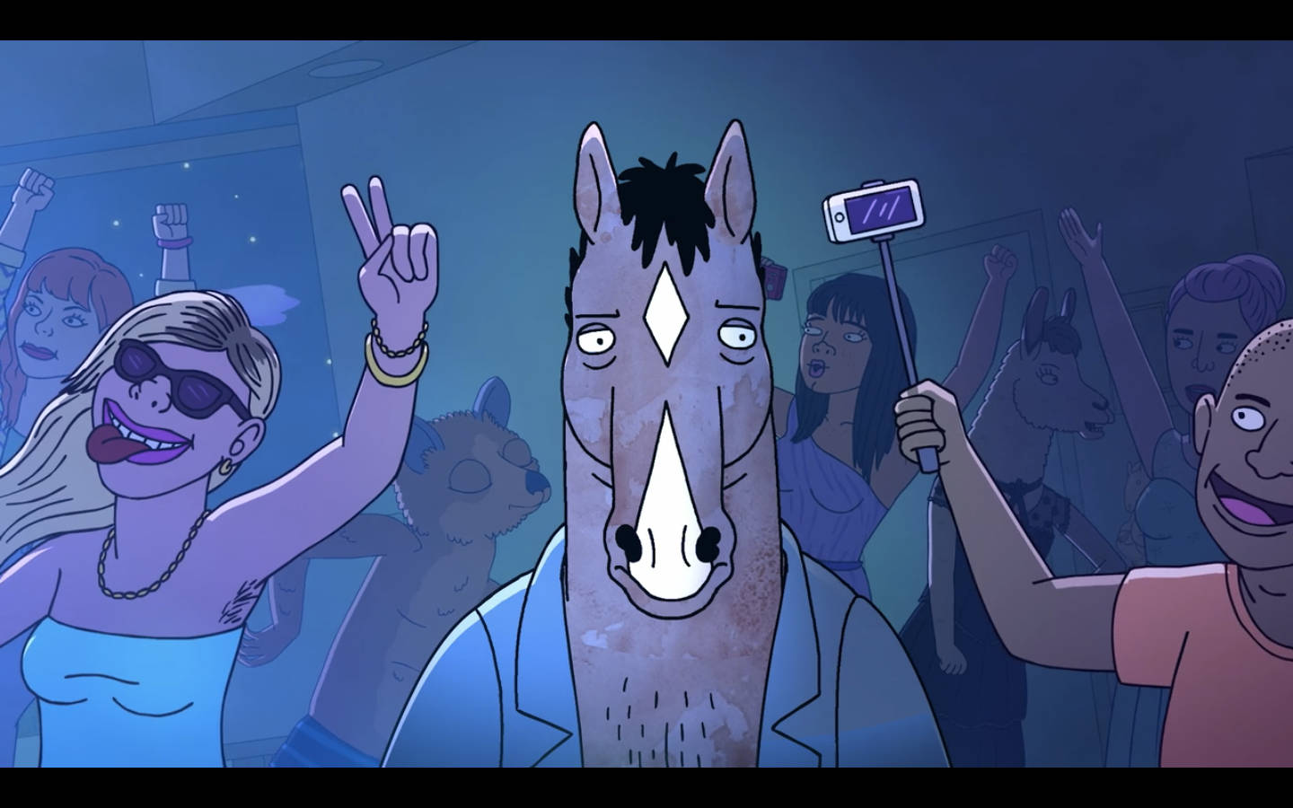 Bojack Horseman In A Wild Rave Party! Background