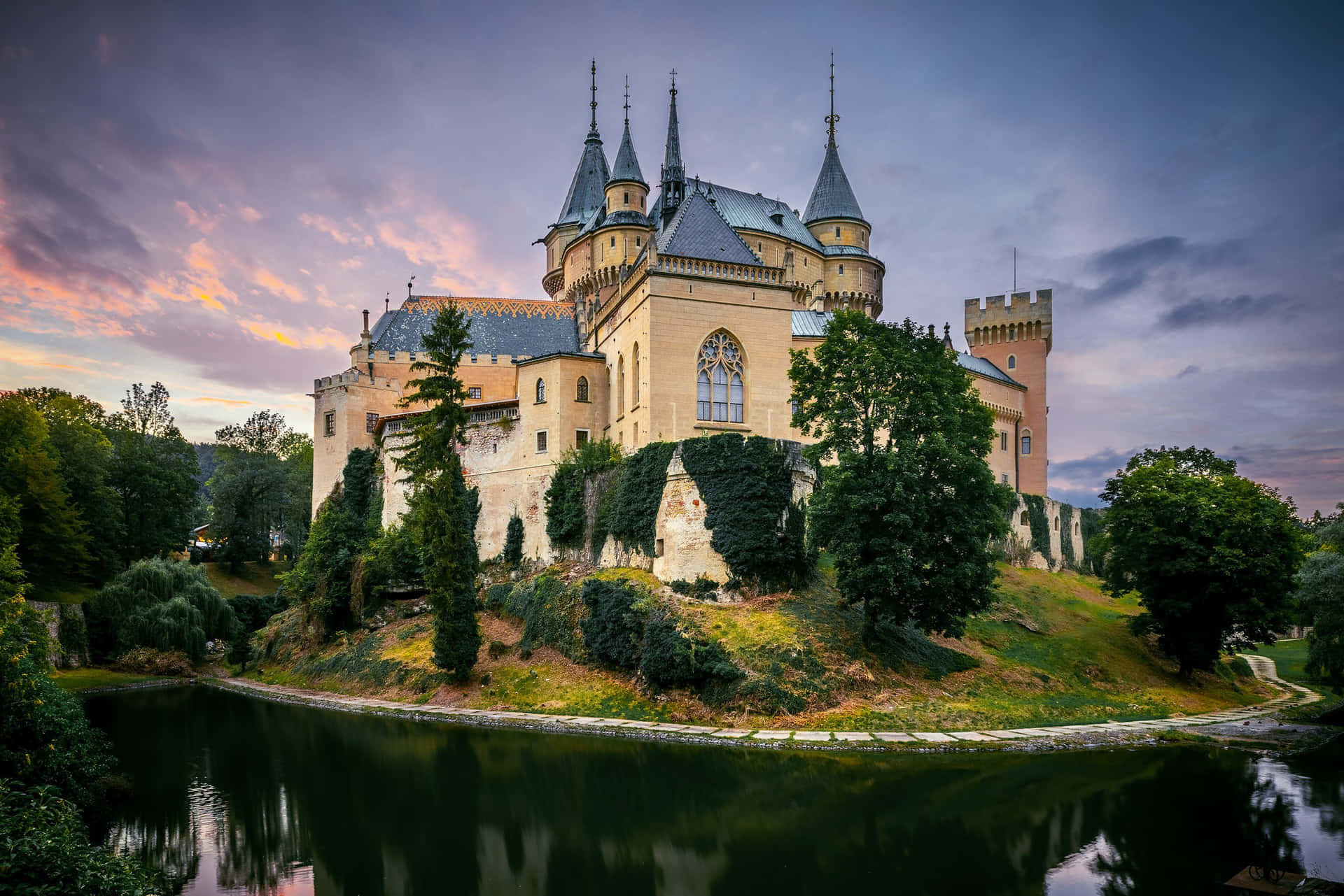 Bojnice Castle In The Afternoon Background