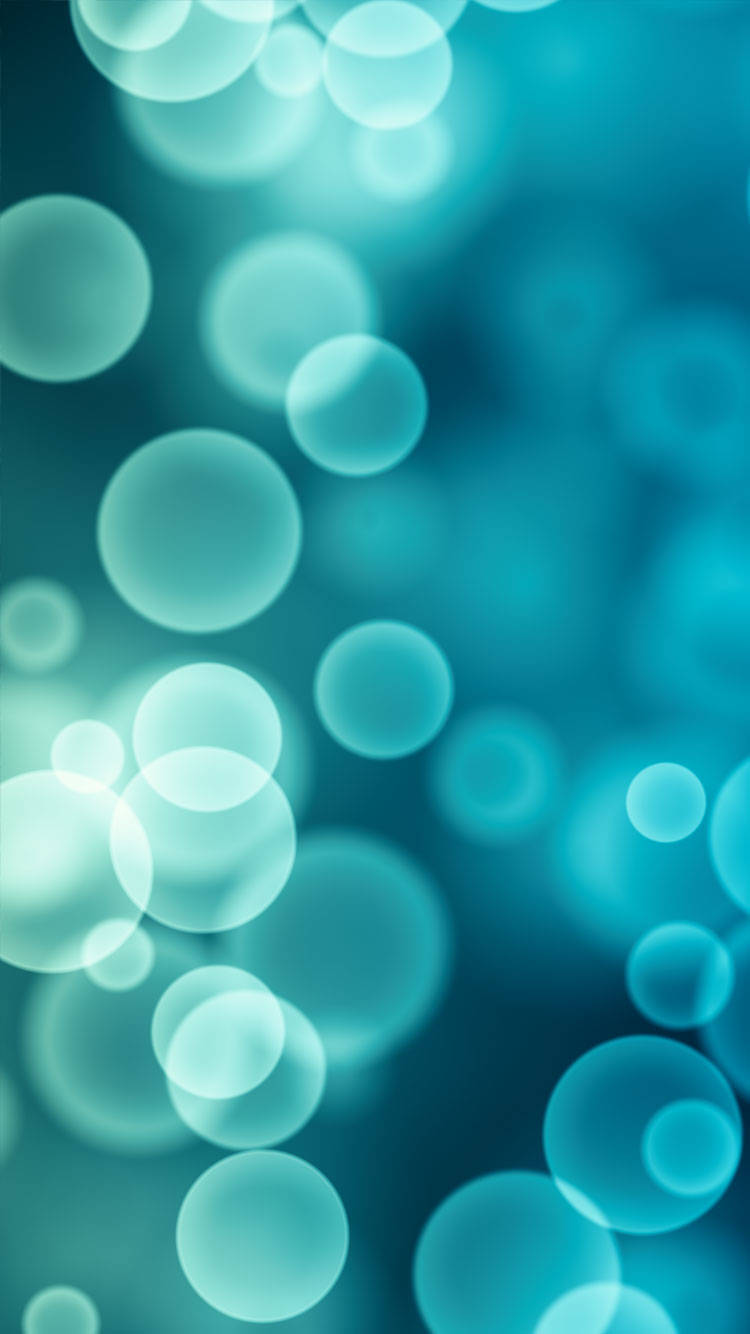 Bokeh Dark Teal Iphone