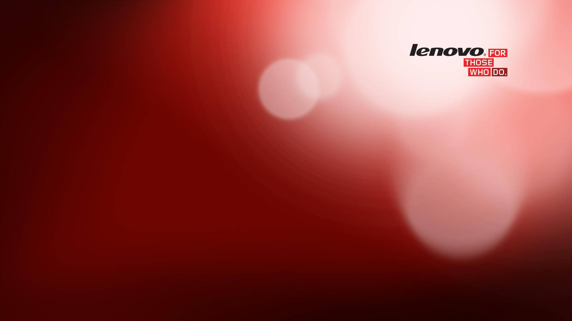 Bokeh Lights Lenovo Official Red Background