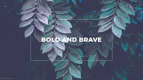 Bold And Brave Facebook Cover Background