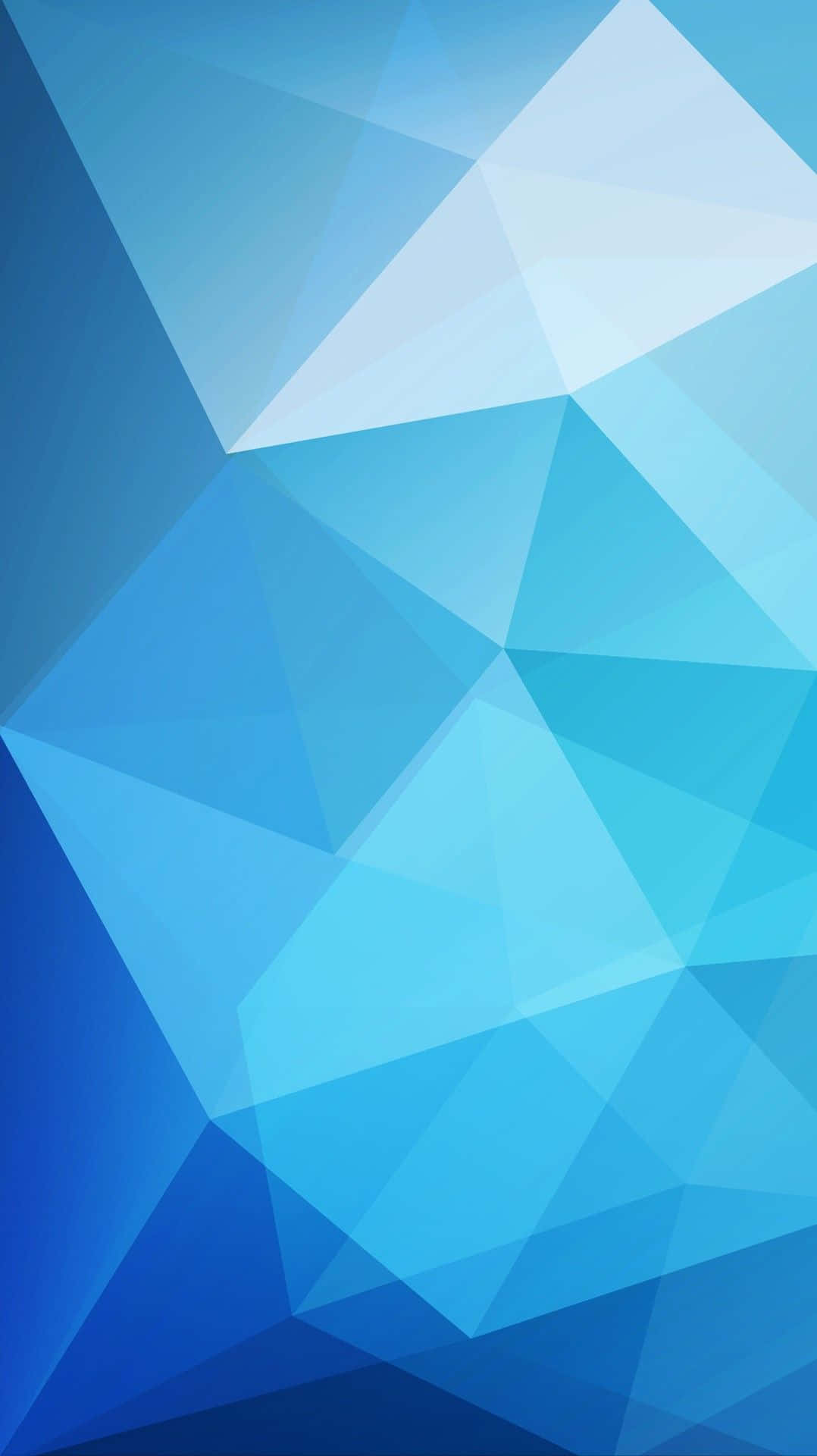 Bold And Bright Blue Geometric Background