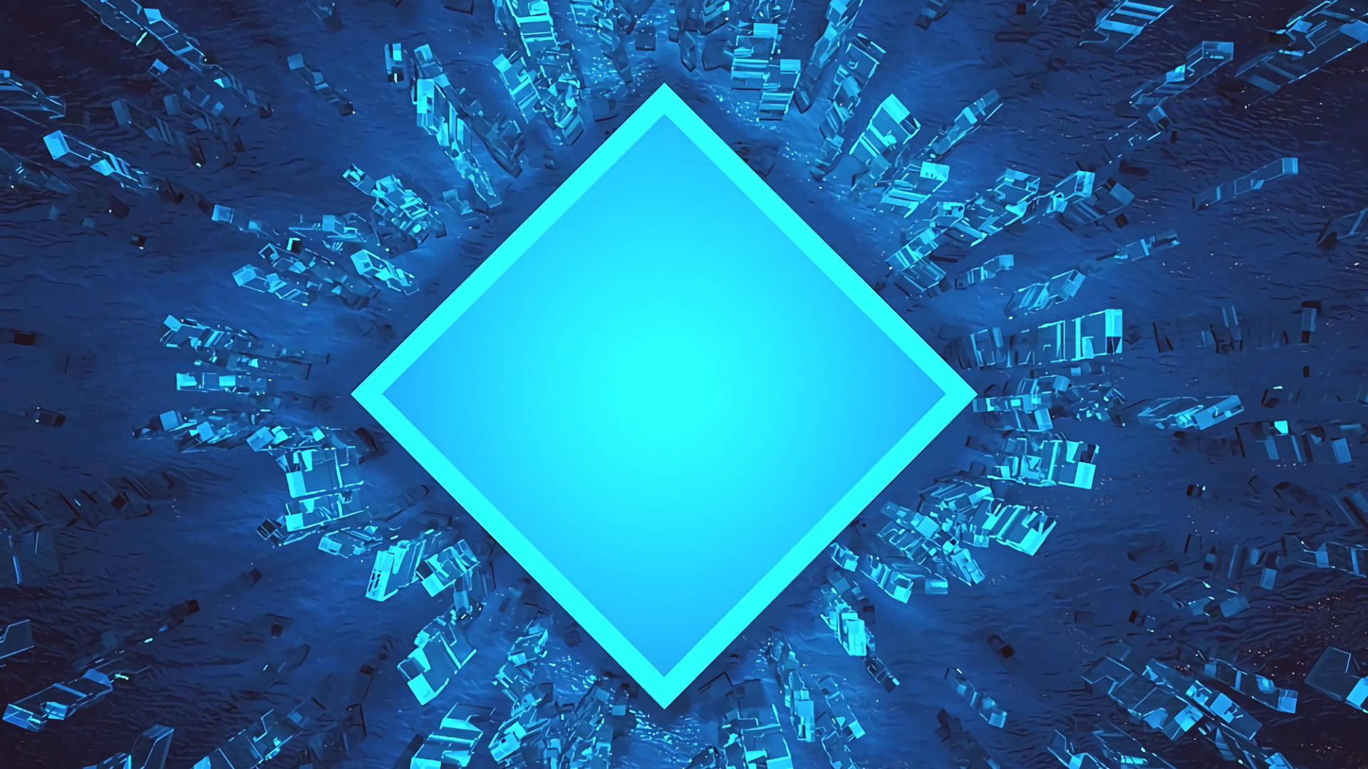 Bold And Brilliant Blue Art Abstract Background