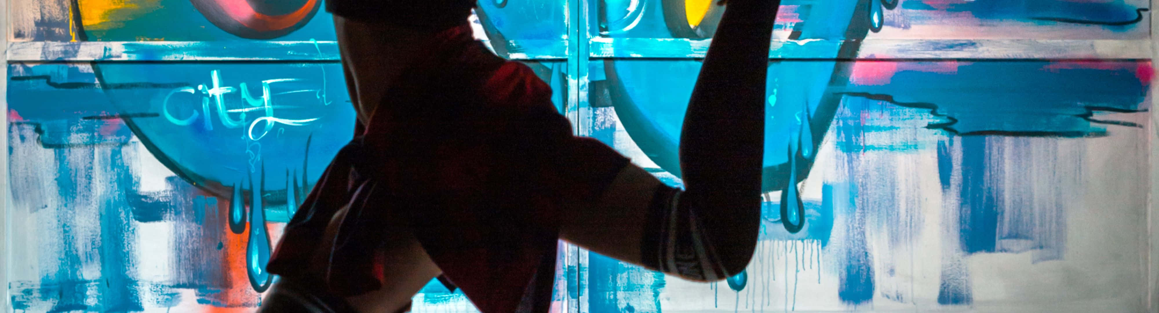 Bold And Colorful Hip Hop Graffiti Art Background