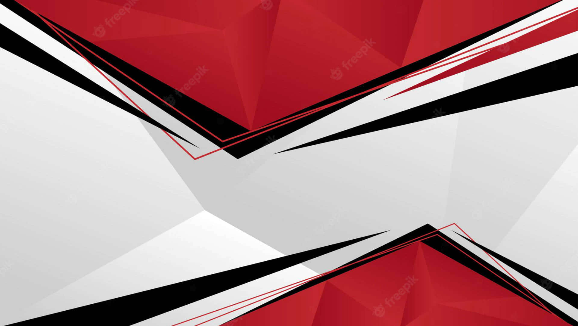 Bold And Colorful Red, White And Black Abstract Background