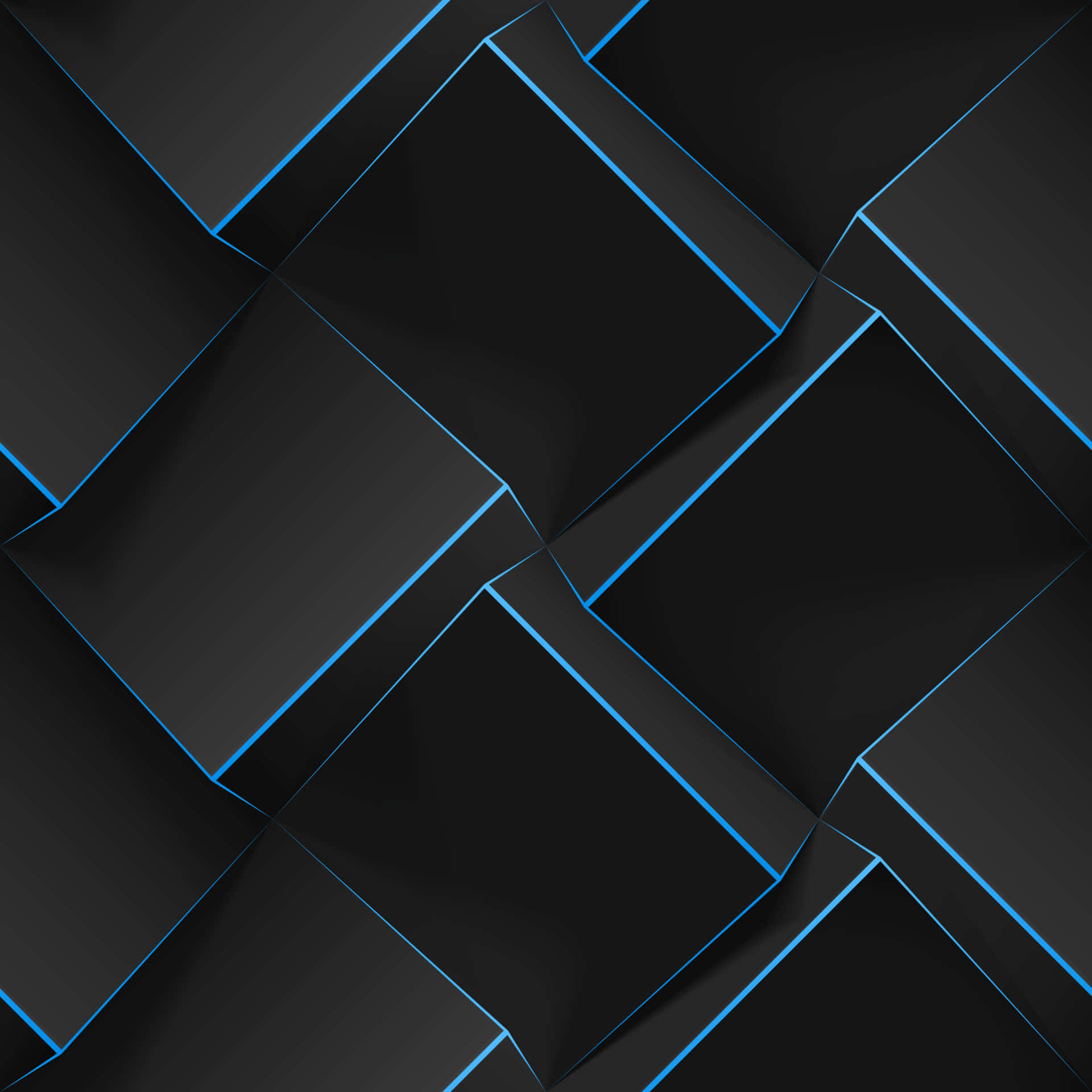 Bold And Geometric Blue Wallpaper Background
