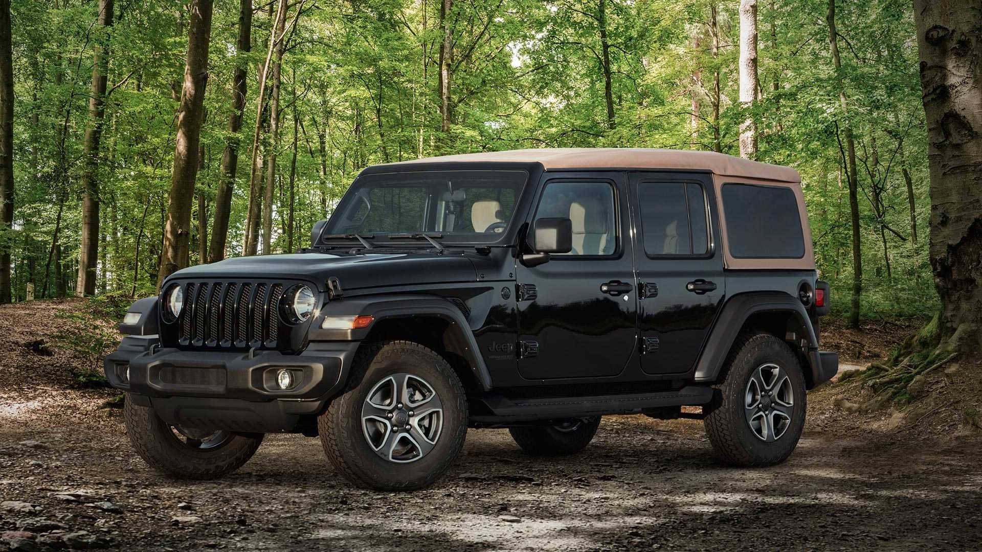 Bold And Ready: The Black Jeep Suv Background