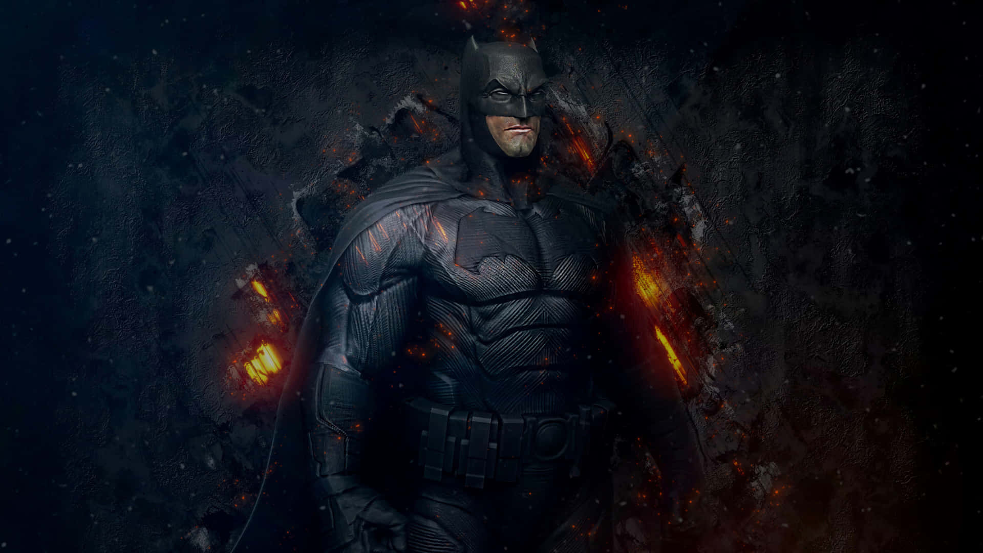 Bold Batman Symbol Comes To Life In A Vibrant Blue Wallpaper Background