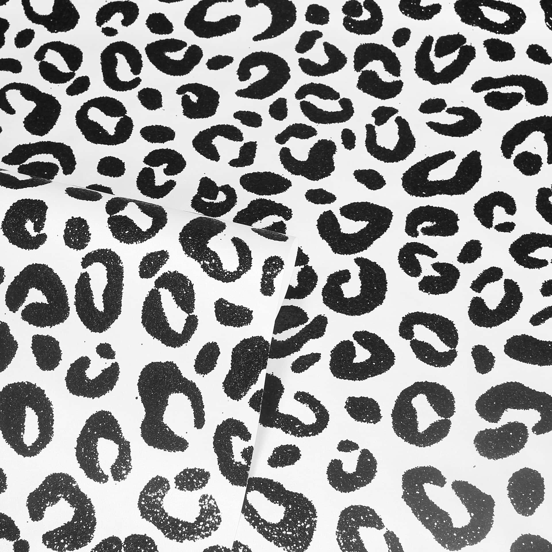 Bold Black And White Animal Print Background