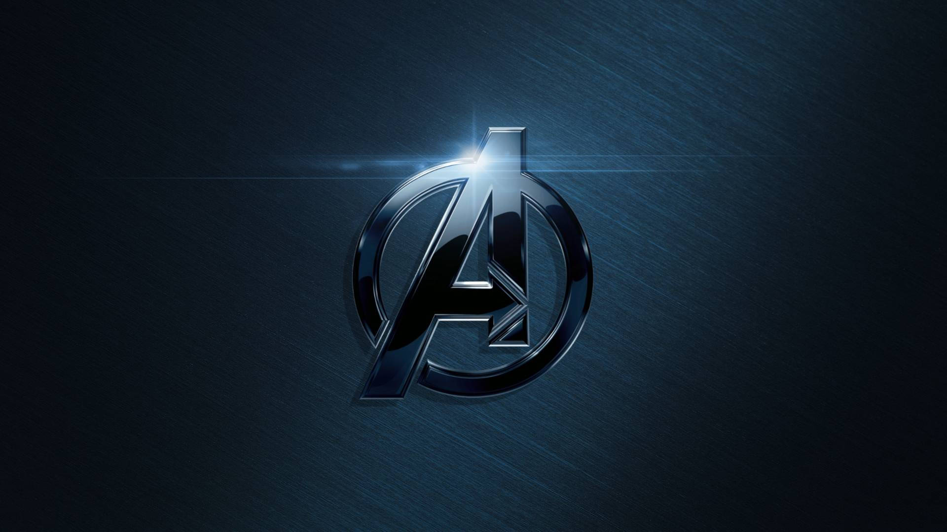 Bold Black Avengers Logo Background