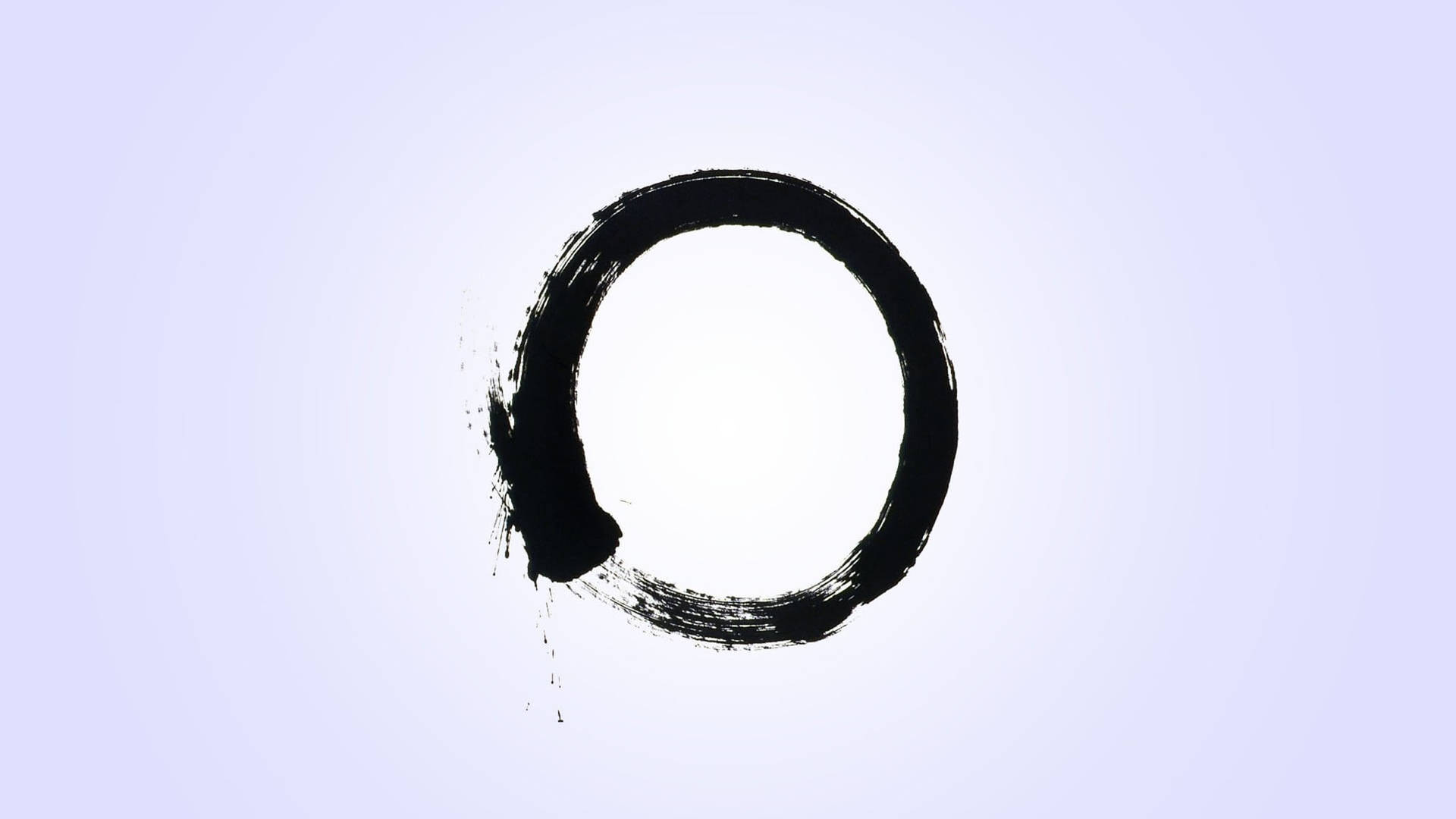 Bold Calligraphic Letter O On A Black Background Background