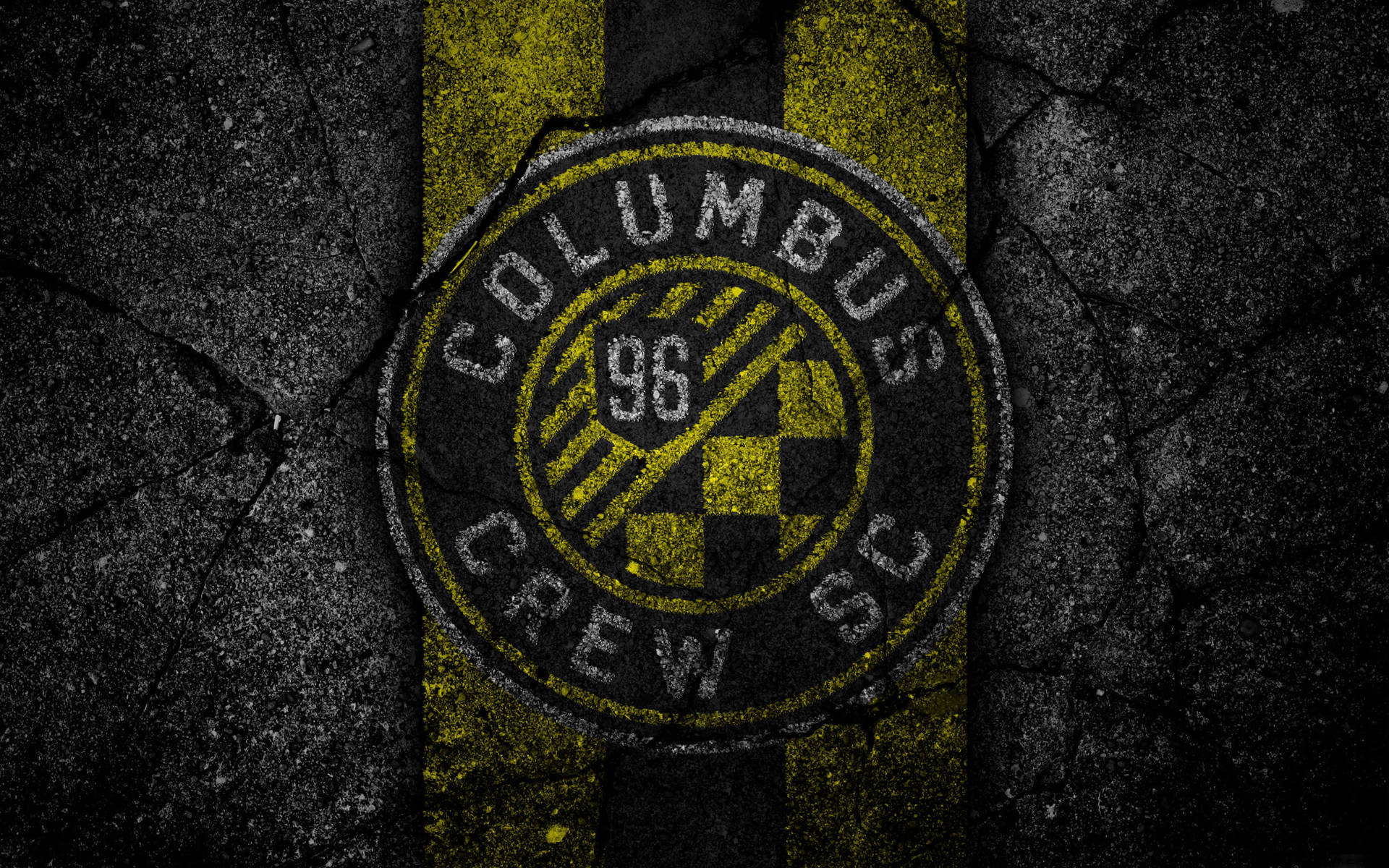 Bold Columbus Crew Logo On A Dark Background