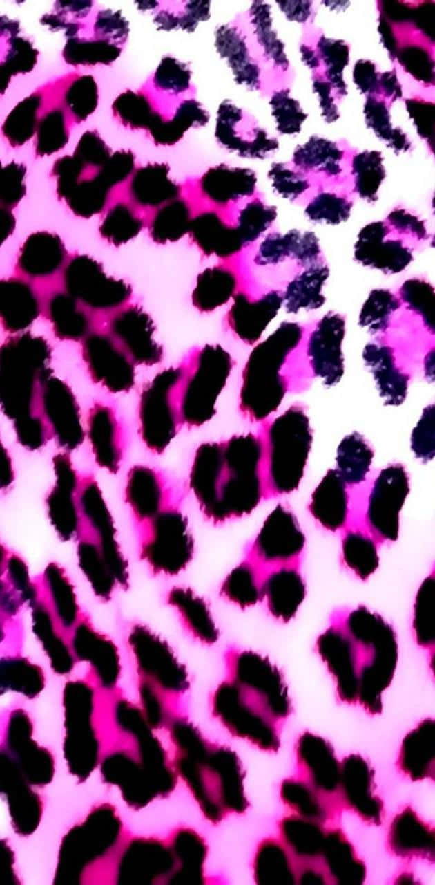 Bold, Fashionable Pink Leopard Print Background