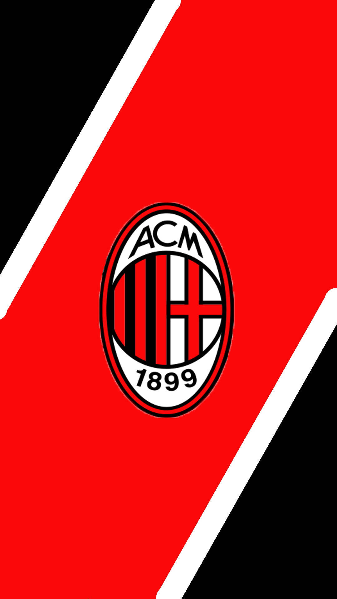 Bold Red Ac Milan Background