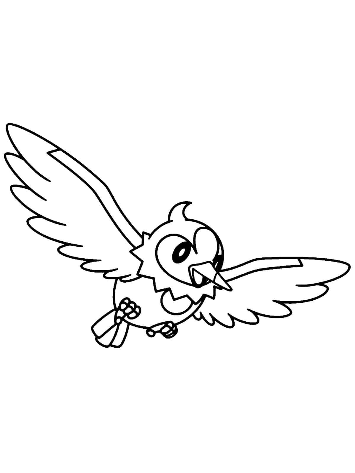 Bold Starly Line Art Background