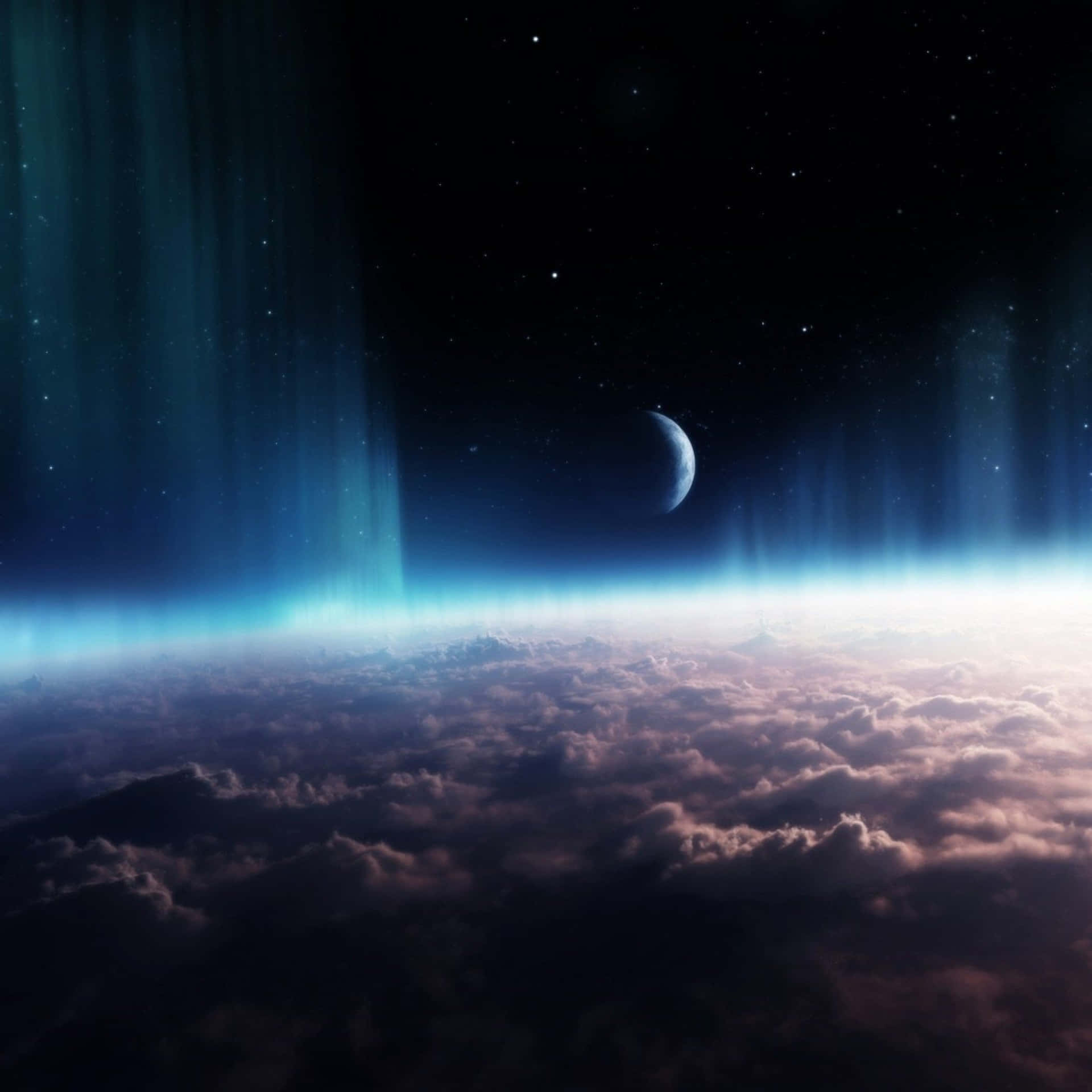 Boldly Go, Where No Man Has Gone Before With Space Ipad. Background