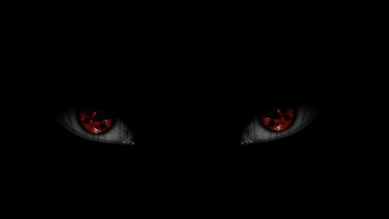 Boldly Styled Black And Red Anime Characters Background