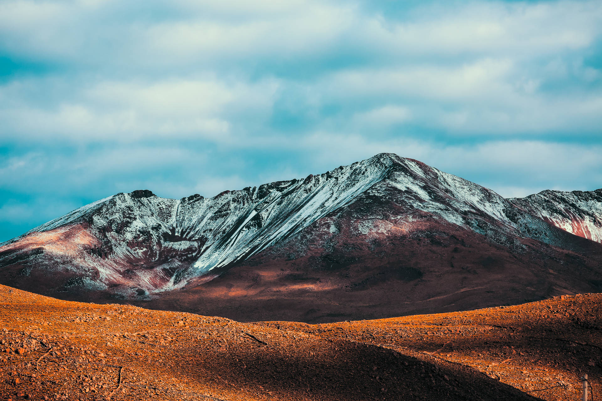 Bolivia Chacaltaya Mountain Range Background