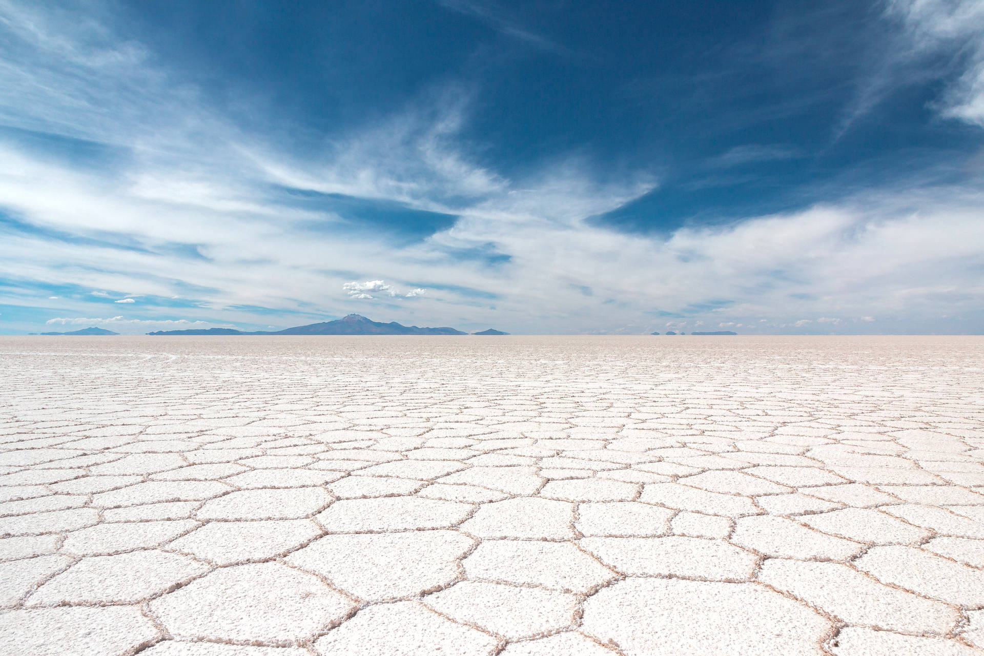 Bolivia Dried Salt Plain Background