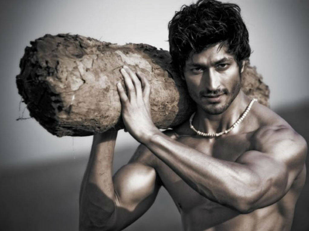 Bollywood's Action Star Vidyut Jamwal In Monochrome