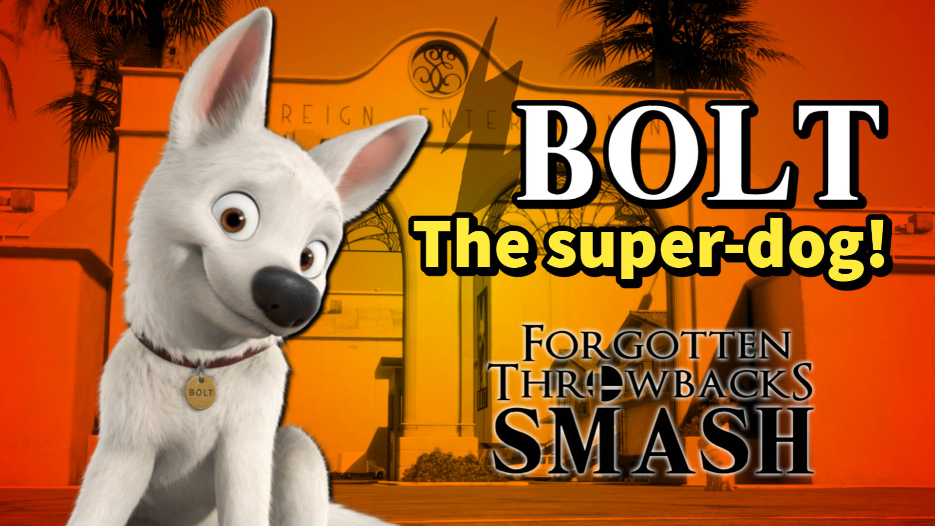 Bolt - The Super Dog Unleashing Power Background