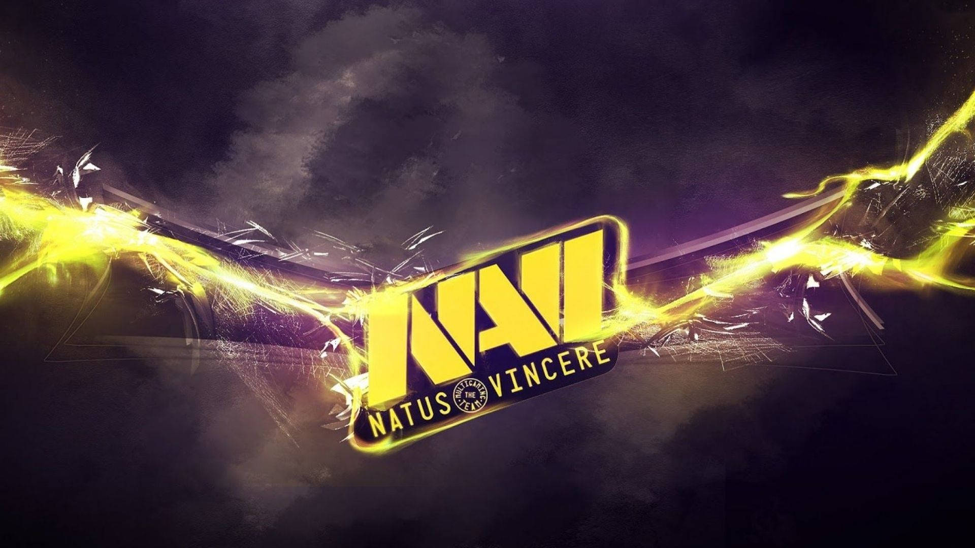 Bolted Logo Of Natus Vincere Background