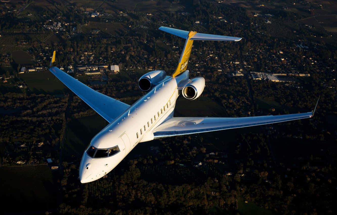 Bombardier Global Express Small Airplane Background