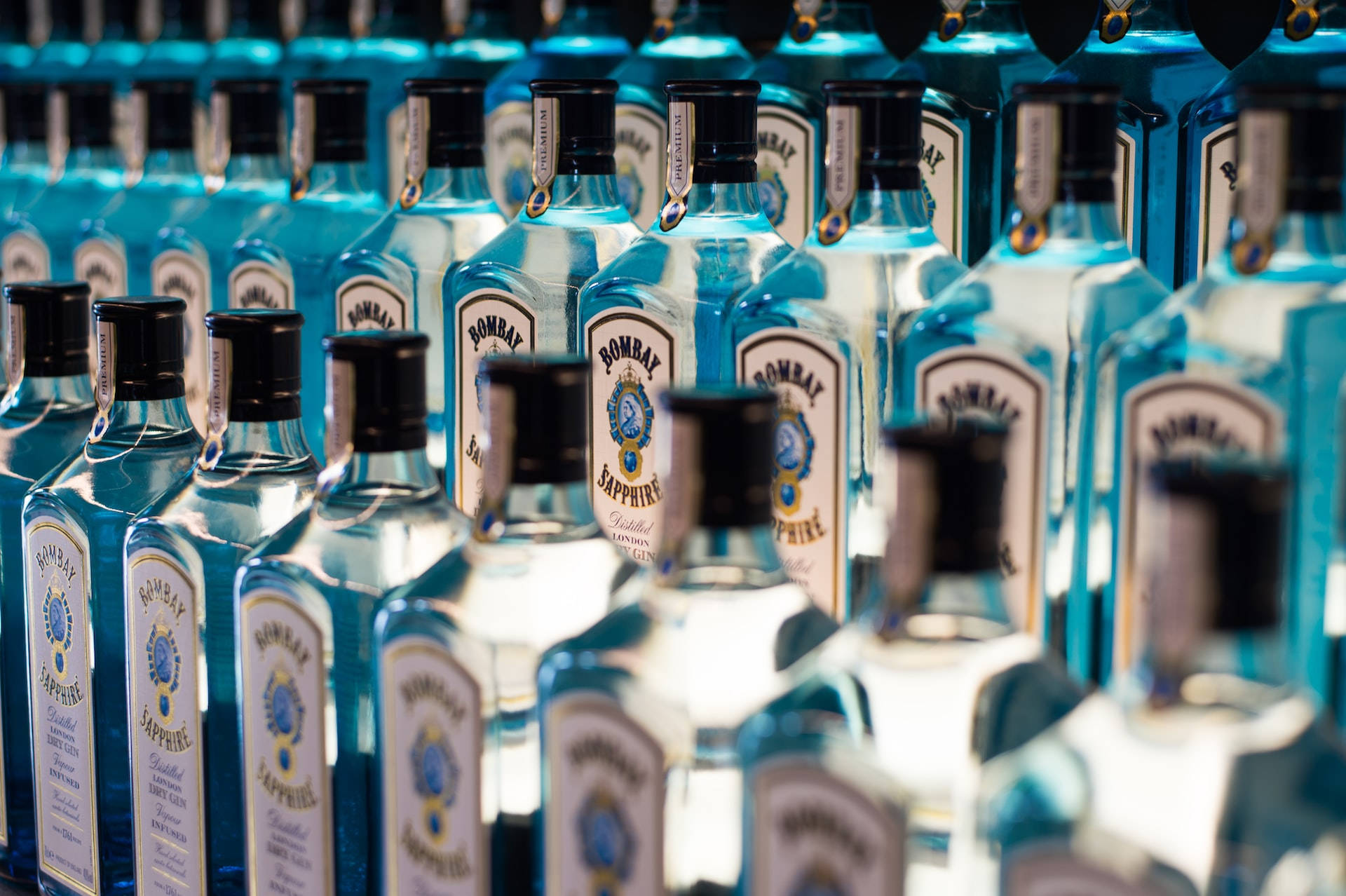 Bombay Sapphire Liquor Stock Background