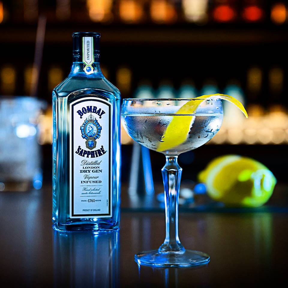 Bombay Sapphire London Gin Background