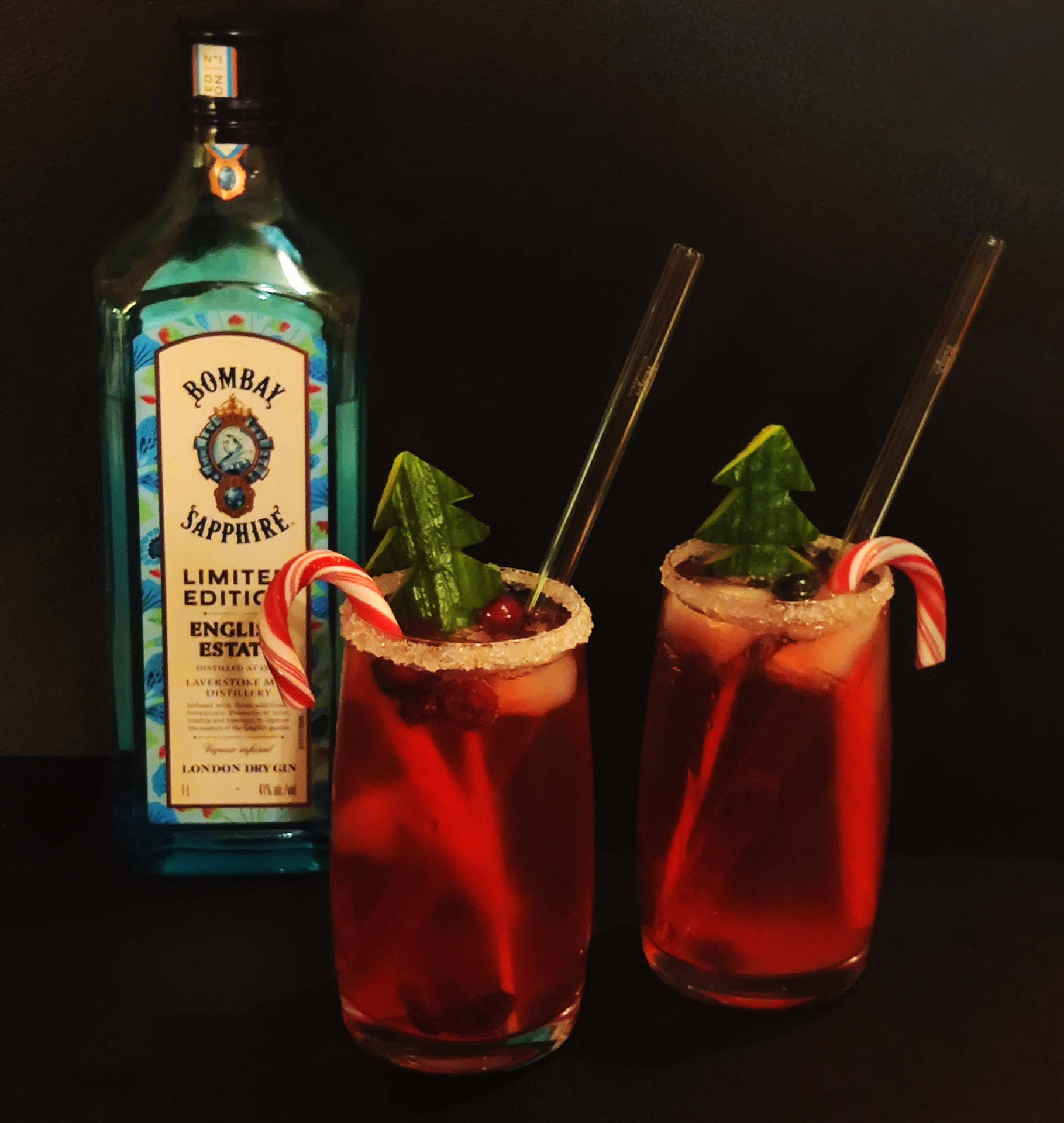 Bombay With Two Red Glasses