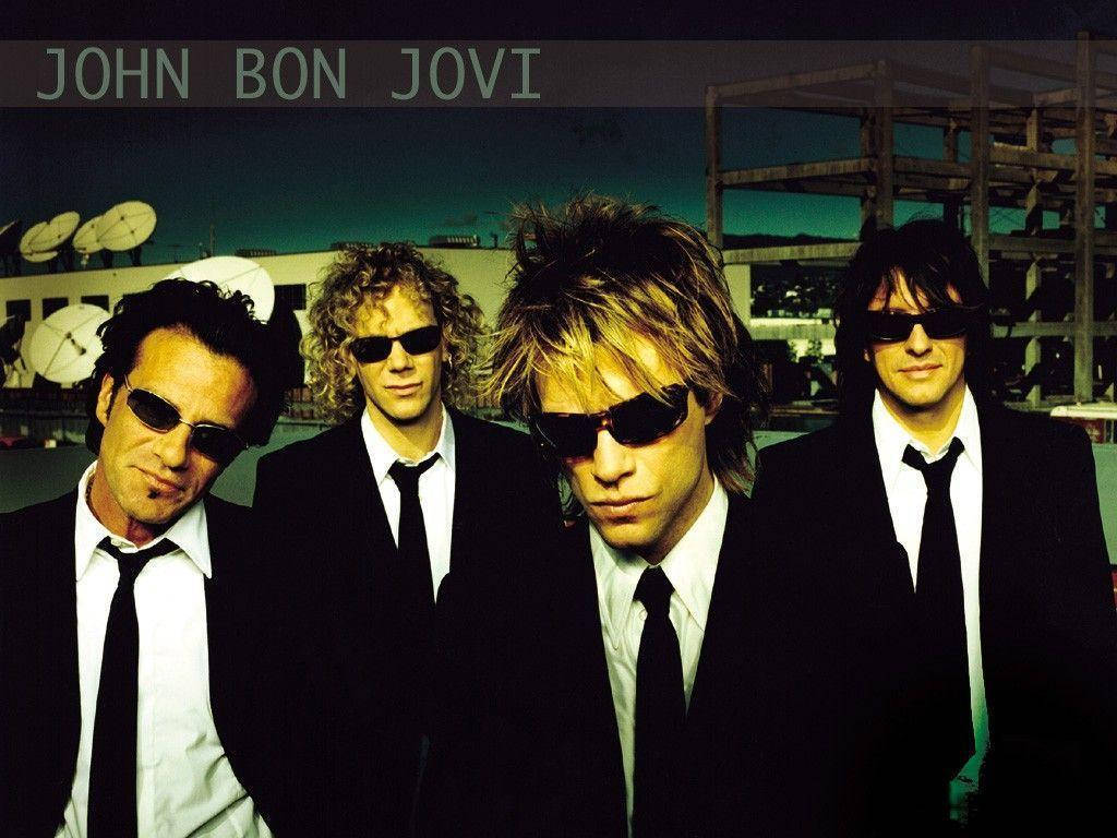 Bon Jovi Suit And Tie Portrait Shoot 2000 Background